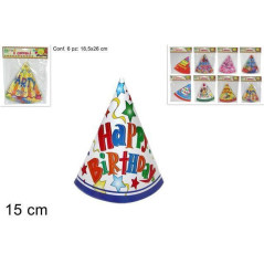 CAPPELLI LISCI 6PZ ART SF1810 EAN 8027501387067 INGROSSO CAPPELLI E CERCHIETTI PER PARTY