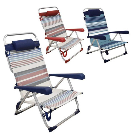 SPIAGGINA RELAX DECO 4 POSIZIONI ASS. EAN 8034116439166 INGROSSO SDRAIO E LETTINI MARE