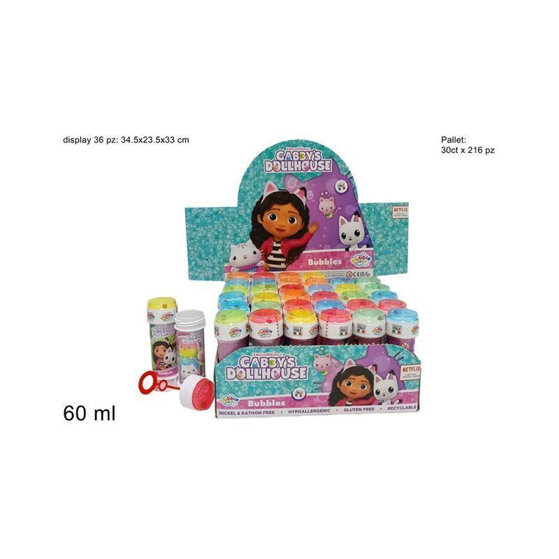 BOLLE DI SAPONE GABBY 60ML EAN 8007315008013 INGROSSO BOLLE SAPONE E ACCESSORI BOLLE DI SAPONE GABBY 60ML EAN 8007315008013 INGROSSO BOLLE SAPONE E ACCESSORI