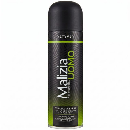 MALIZIA SCHIUMA BARBA 300ML VETIVER EAN 8003510001385 INGROSSO ARTICOLI PER LA DEPILAZIONE