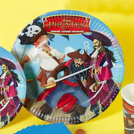 PIATTI CM.23 PIRATI PZ.10 EAN 8010052612955 INGROSSO PIATTI PER PARTY