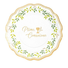 PIATTI NEW LIBERTY I COMUNIONE CM27 8PZ EAN 8010052643874 INGROSSO PIATTI PER PARTY