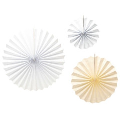 ROSONE IN CARTA AVORIO CM 20/30/40 EAN 8010052409180 INGROSSO ACCESSORI PARTY