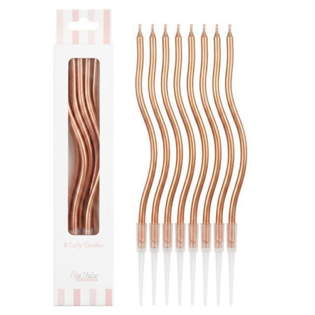 CAND. METAL N. 0-9 8CM ROSEGOLD C/PIC AS EAN 8010052531508 INGROSSO CANDELE COMPLEANNO