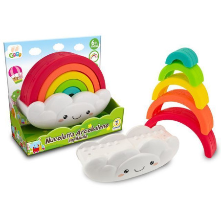 LA NUVOLETTA ARCOBALENO IMPILABILE EAN 8017967808664 INGROSSO GIOCHI PRIMA INFANZIA