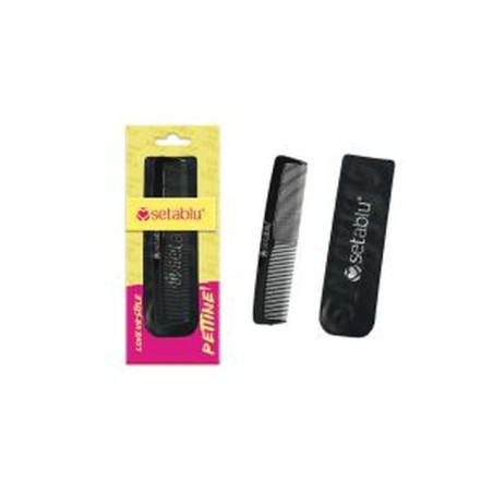 PETTINE DA TASCHINO NERO CON ASTUCCIO EAN 8054794039755 INGROSSO SPAZZOLE E PETTINI