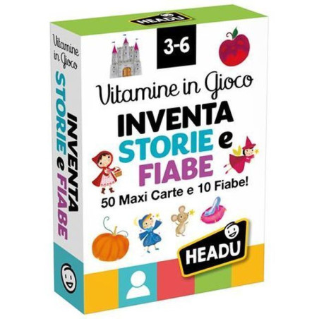 CARTE VITAMINE IN GIOCO INVENTA STORIE EAN 8056214164122 INGROSSO GIOCHI DI CARTE