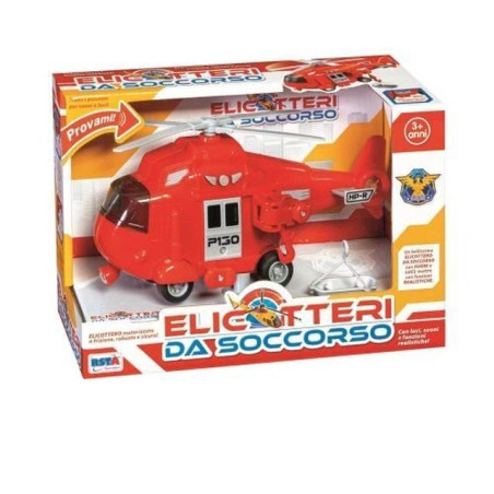 ELICOTTERO SOCCORSO FRIZIONE LUCI SUONI EAN 8004817109835 INGROSSO MODELLINI AUTO LUCI E SUONI