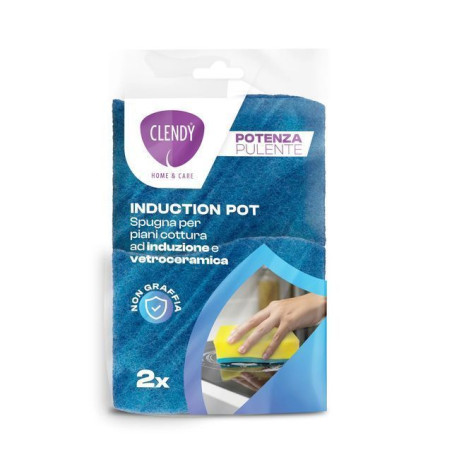 SPUGNA X PIANI AD INDUZ. E VETROCER. 2PZ EAN 8052219622971 INGROSSO SPUGNETTE PER LA CUCINA