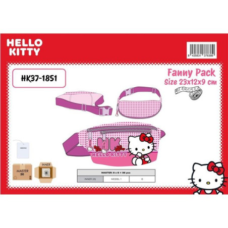 MARSUPIO 23X12X9 CM HELLO KITTY EAN 8435631378389 INGROSSO BORSE E TRACOLLE