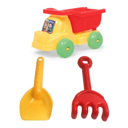 GIOCHI SPIAGGIA CAMION C/ACCESSORI 3PZ C EAN 8027458183347 INGROSSO MEZZI E BARCHETTE