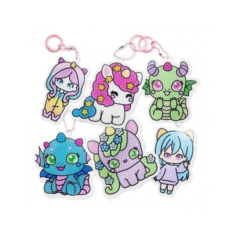 DIAMANTINY KAWAII PORTACHIAVI ACR. ASS. EAN 8056779900395 INGROSSO GIOCHI CON COLORI