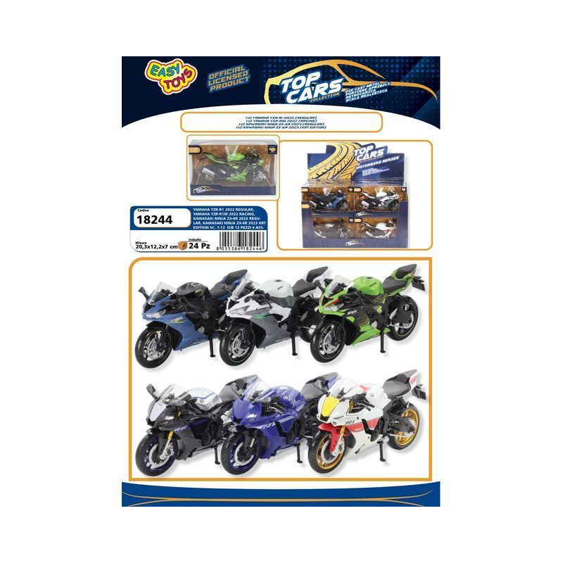 MOTO ASS. 1:12 YAMAHA YZR-R1 2022 EAN 8055386182446 INGROSSO MODELLINI AUTO MOTO ASS. 1:12 YAMAHA YZR-R1 2022 EAN 8055386182446 INGROSSO MODELLINI AUTO