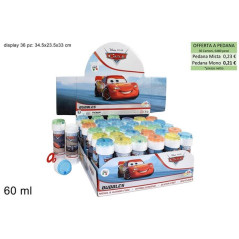 BOLLE DI SAPONE CARS 60ML C.36 EAN 8007315490009 INGROSSO BOLLE SAPONE E ACCESSORI