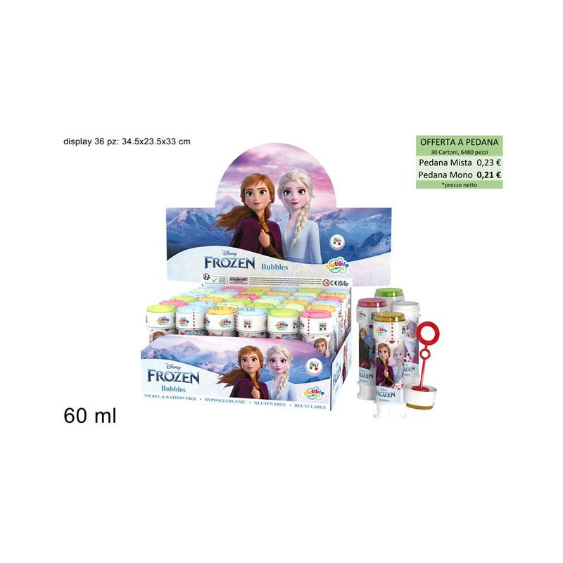 BOLLE DI SAPONE FROZEN II 60ML C.36 EAN 8007315823005 INGROSSO BOLLE SAPONE E ACCESSORI BOLLE DI SAPONE FROZEN II 60ML C.36 EAN 8007315823005 INGROSSO BOLLE SAPONE E ACCESSORI