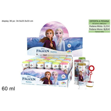 BOLLE DI SAPONE FROZEV II 60ML C.36 EAN 8007315823005 INGROSSO BOLLE SAPONE E ACCESSORI