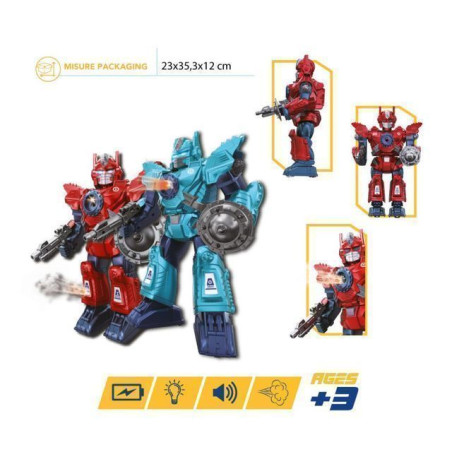 ROBOT SUONI E LUCI 2 COL. ASS. HERO ADV. EAN 8056894908030 INGROSSO ROBOT GIOCATTOLO