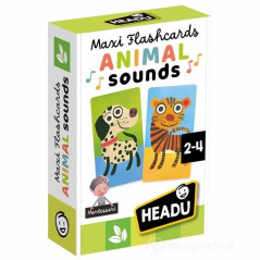 MAXY FLASHCARDS MONTESSORI ANIMAL SOUND EAN 8056214163002 INGROSSO GIOCHI DI CARTE