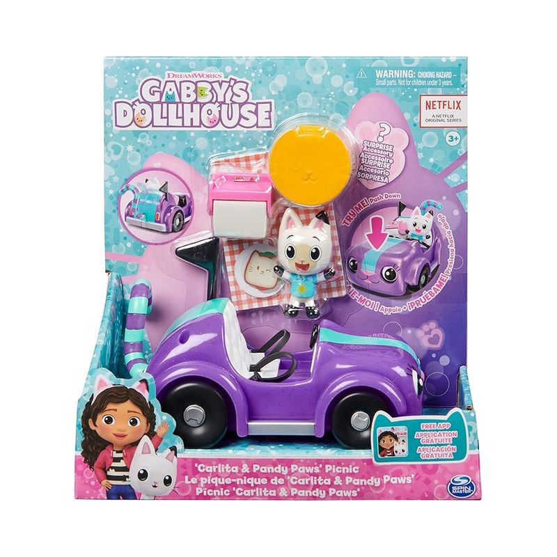 GABBY'S DOLLHOUSE LA MACCHINA DI CARLITA EAN 0778988374665 INGROSSO PLAYSET PERSONAGGI CARTOON