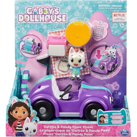 GABBY'S DOLLHOUSE LA MACCHINA DI CARLITA EAN 0778988374665 INGROSSO PLAYSET PERSONAGGI CARTOON