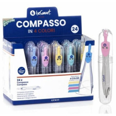 COMPASSO COLOR 4 COL. ASS. (24) EAN 8023650990400 INGROSSO COMPASSI