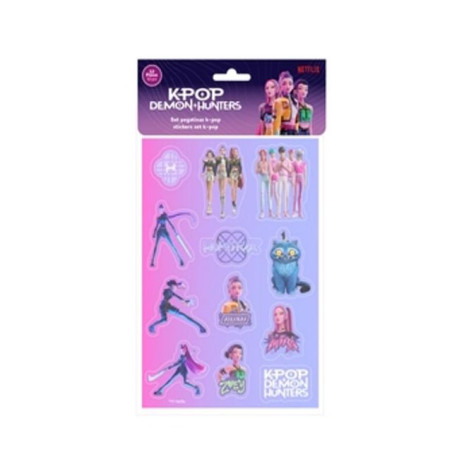 STICKERS KPOP DEMON HUNTERS SET 12 FOGLI EAN 8412688654819 INGROSSO STICKER