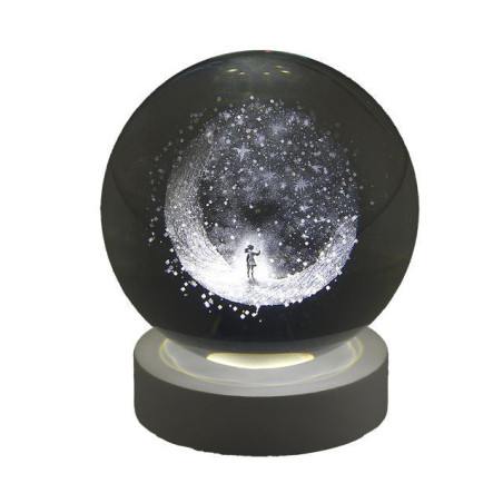 SFERA D80MM FUT. STEL. B. BIA. ILL. USB EAN 8059916194930 INGROSSO BOMBONIERE
