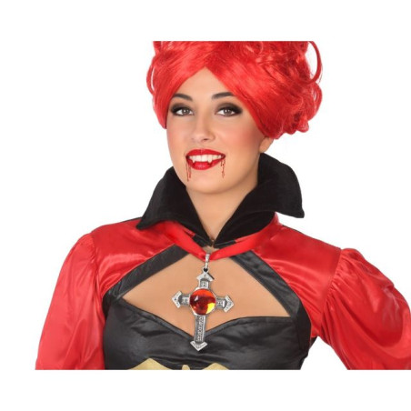 CIONDOLO CROCE 50 CM ARGENTATO EAN 8422259582106 INGROSSO COLLANE HALLOWEEN