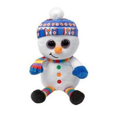 BEANIE BOOS 15CM JACK SNOWMAN EAN 0008421374182 INGROSSO PELUCHE OCCHIONI TY