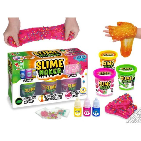 BLOBBY MAKER PUTTY SLIME 3X58GR EAN 8017967524762 INGROSSO SLIME