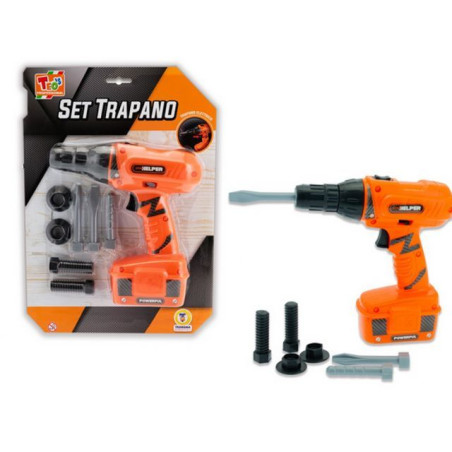 SET TRAPANO CON ACCESSORI EAN 8017967805366 INGROSSO GIOCHI DA EDICOLA