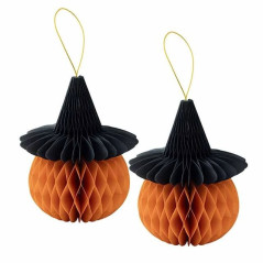 ZUCCHE CARTAC/CAPPELLO 16X20CM EAN 8010052409548 INGROSSO DECORAZIONI HALLOWEEN