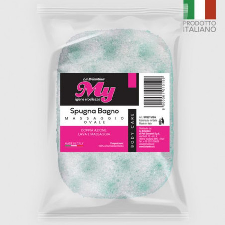 SPUGNA BAGNO MASSAGGIO OVALE EAN 8000061015199 INGROSSO ACCESSORI IGIENE