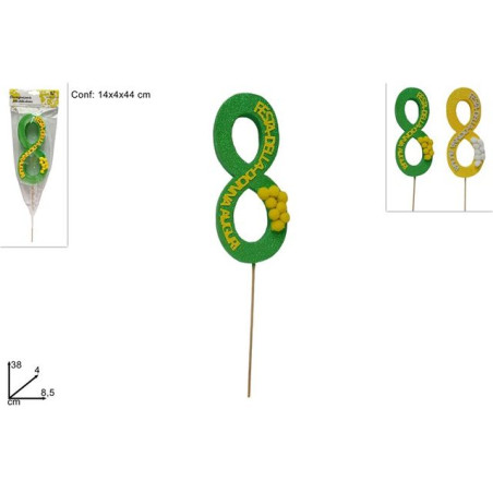 SPILLONE FESTA DELLA DONNA 2 COL. EAN 8034048624999 INGROSSO ACCESSORI PARTY