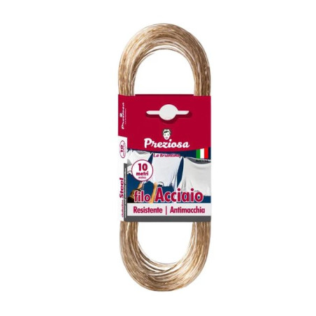 FILO BUCATO ACCIAIO D.3MM 10M EAN 8000061004353 INGROSSO CORDE E FASCETTE