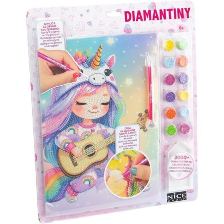 DIAMANTINY KAWAII UNICORN BLISTER 7 EAN 8056779900555 INGROSSO GIOCHI CREATIVI