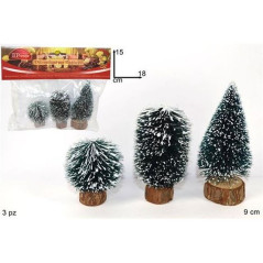 ALBERI INNEVATI 3 PZ ASS. EAN 8027501294600 INGROSSO ALBERI DI NATALE