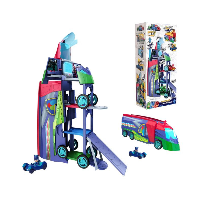 PJ ASKS 2 IN 1 MOBILE HQ EAN 0886144958069 INGROSSO PLAYSET PERSONAGGI CARTOON