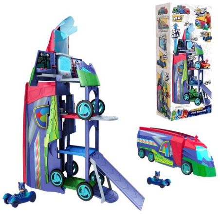 PJ ASKS 2 IN 1 MOBILE HQ EAN 0886144958069 INGROSSO PLAYSET PERSONAGGI CARTOON