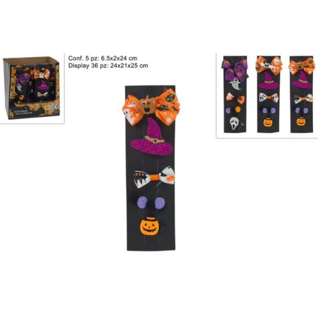 PINZETTE FERMACAPELLI HALLOWEEN 5PZ 4ASS EAN 8053482442518 INGROSSO ACCESSORI HALLOWEEN TRUCCHI