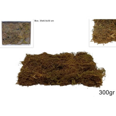 MUSCHIO 300GR MARRONE IN SCATOLA EAN 8033113176531 INGROSSO ACCESSORI PER IL PRESEPE