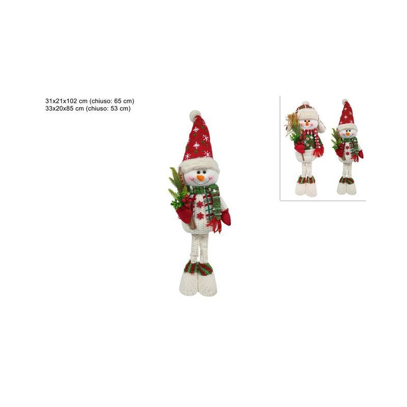 PUPAZZO DI NEVE ESTENS. 102/85CM C/VEST. EAN 8053482250687 INGROSSO PUPAZZI E GNOMI NATALIZI PUPAZZO DI NEVE ESTENS. 102/85CM C/VEST. EAN 8053482250687 INGROSSO PUPAZZI E GNOMI NATALIZI