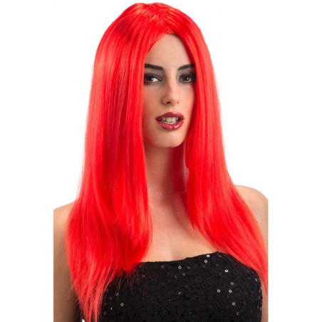 PARRUCCA LUNGA LISCIA ROSSA IN BUSTA EAN 8004761021023 INGROSSO PARRUCCHE DI HALLOWEEN