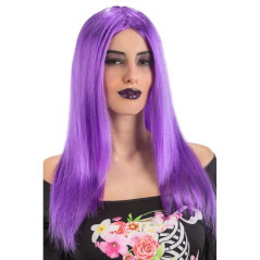 PARRUCCA LUNGA LISCIA VIOLA IN BUSTA EAN 8004761021061 INGROSSO PARRUCCHE DI HALLOWEEN