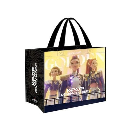 SHOPPER BAG K-POP DEMON HUNTERS NERA EAN 8412688667260 INGROSSO SACCHETTI E SHOPPER REGALO