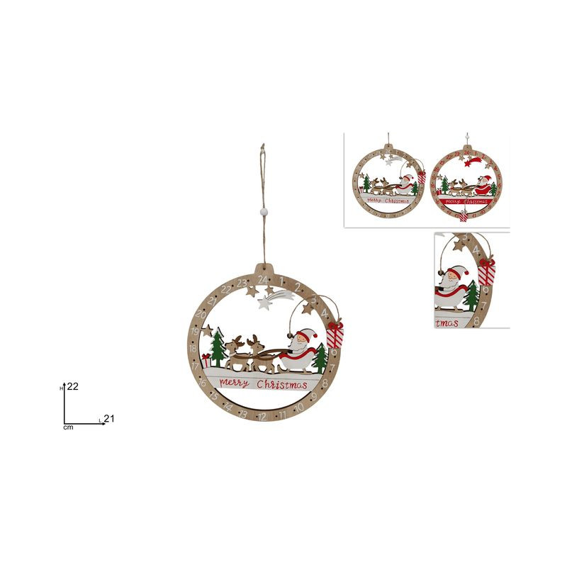 APPENDINO TONDO CALENDARIO AVVENTO LEGNO EAN 8053482439303 INGROSSO APPENDINI NATALIZI APPENDINO TONDO CALENDARIO AVVENTO LEGNO EAN 8053482439303 INGROSSO APPENDINI NATALIZI