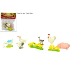 ANIMALI CORTILE ASS. 8PZ EAN 8033113050534 INGROSSO PERSONAGGI PER IL PRESEPE