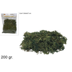 BUSTA MUSCHIO 200GR VERDE EAN 8033113225482 INGROSSO ACCESSORI PER IL PRESEPE
