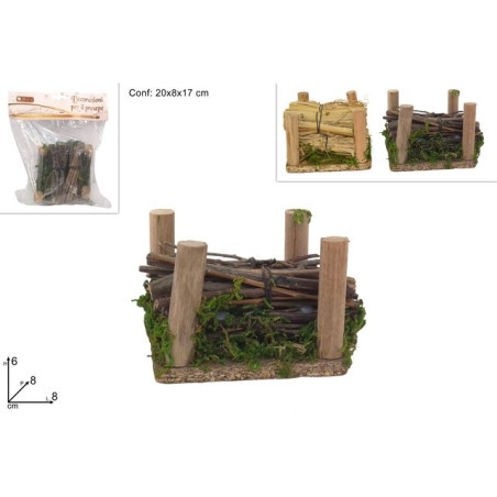 CATASTA LEGNA MOV. EAN 8027501659133 INGROSSO ACCESSORI PER IL PRESEPE