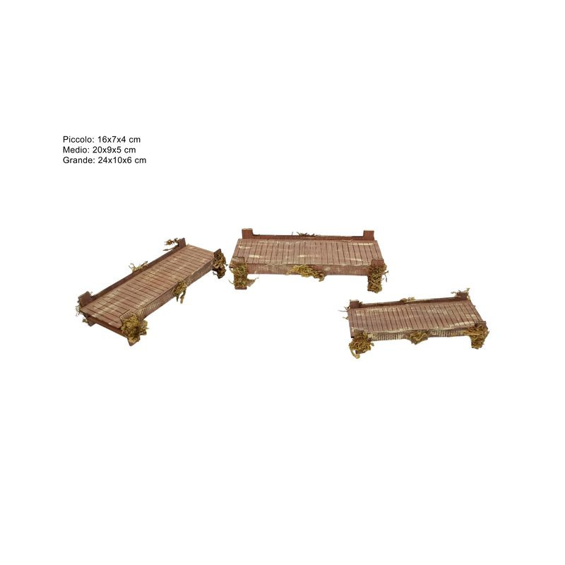 PONTICELLI IN LEGNO SET 3PZ C/MUSCHIO EAN 8053482397405 INGROSSO ACCESSORI PER IL PRESEPE PONTICELLI IN LEGNO SET 3PZ C/MUSCHIO EAN 8053482397405 INGROSSO ACCESSORI PER IL PRESEPE